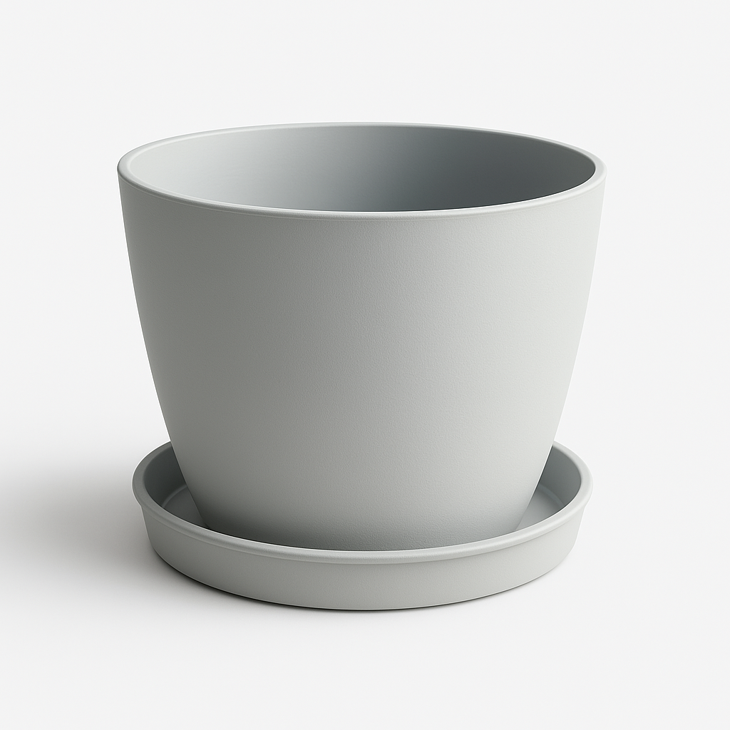 Sienna Plant Pot - Light Gray
