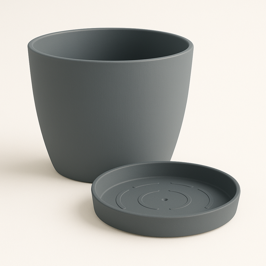 Sienna Plant Pot - Dark Gray