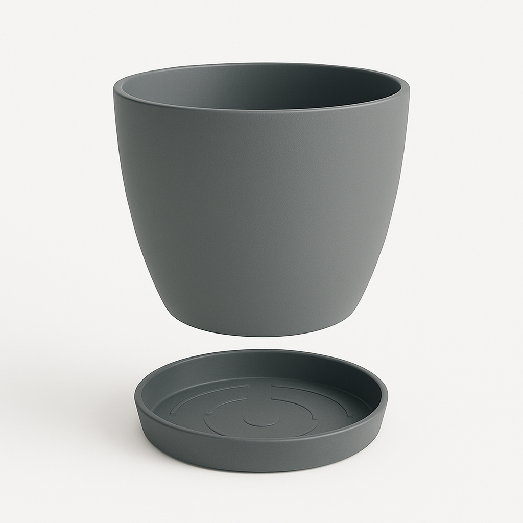 Sienna Plant Pot - Dark Gray