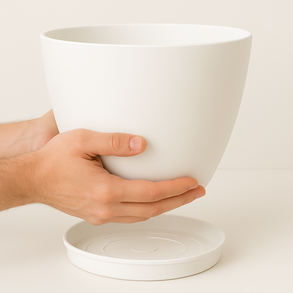 Sienna Plant Pot - White